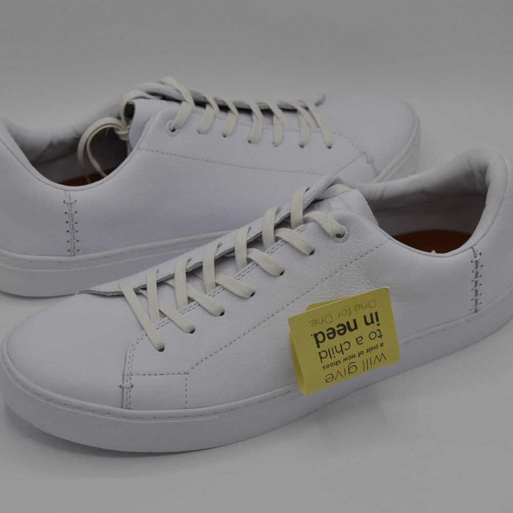 Size 13 Toms Lenox White Leather shoes New In The